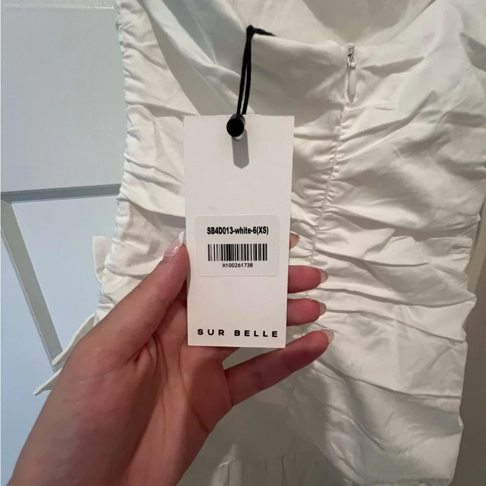 Hello Molly White Blooming Whimsy One Shoulder Maxi Dress - Picture 4 of 4